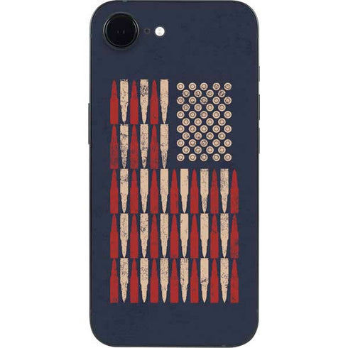 Blue Bullet American Flag iPhone 16e Skin