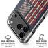 Blue Bullet American Flag iPhone 18 Pro Clear Case