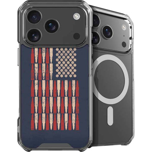 Blue Bullet American Flag iPhone 18 Pro MagSafe Case