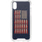 Blue Bullet American Flag iPhone XS Clear Case