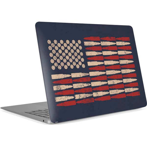 Blue Bullet American Flag Apple MacBook Air Skin
