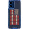 Blue Bullet American Flag Moto G Play 4G (2024) Clear Case