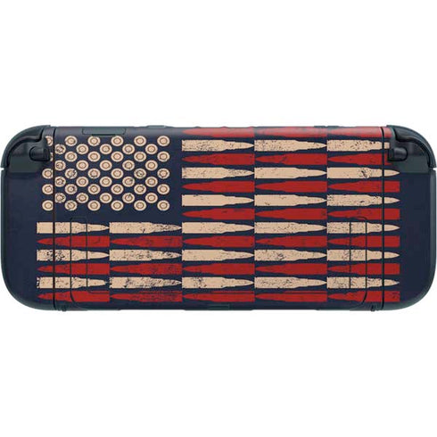 Blue Bullet American Flag Nintendo Switch 2 (2025) with Joy-Con Skin