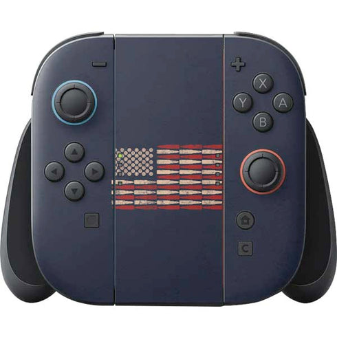 Blue Bullet American Flag Nintendo Skins