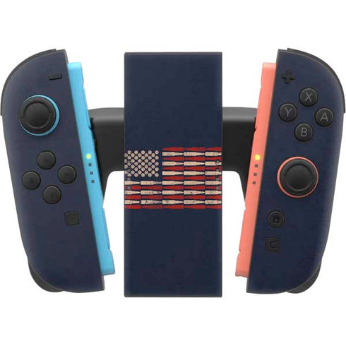 Blue Bullet American Flag Nintendo Switch 2 (2025) Joy-Con Controller Skin