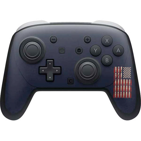Blue Bullet American Flag Nintendo Skins