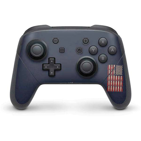Blue Bullet American Flag Nintendo Skins
