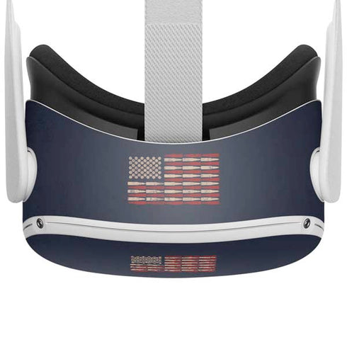 Blue Bullet American Flag Oculus Quest 2 Skin