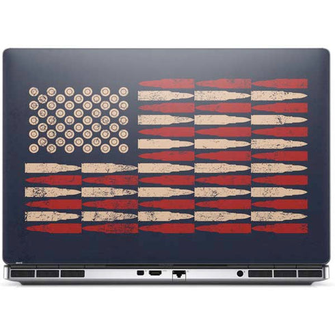 Blue Bullet American Flag Dell Precision Skin