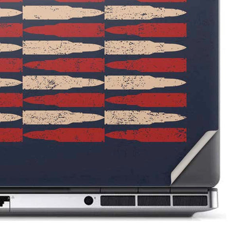Blue Bullet American Flag Dell Precision Skin