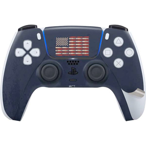 Blue Bullet American Flag PS5 Pro Bundle Skin