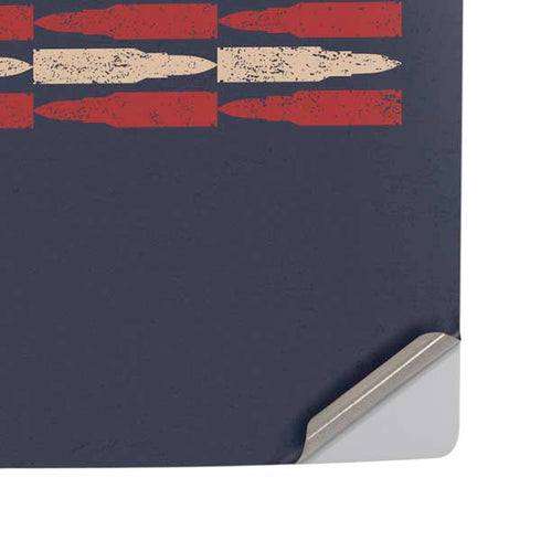 Blue Bullet American Flag PS5 Pro Disk Console Skin