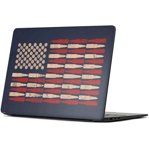 Blue Bullet American Flag Surface Laptop 7 13.8in Skin