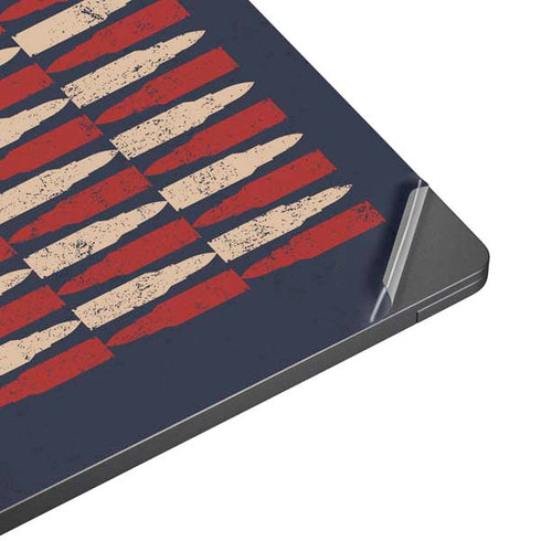 Blue Bullet American Flag Surface Laptop 7 13.8in Skin
