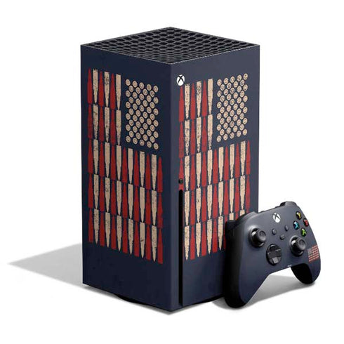Blue Bullet American Flag Xbox Series X Skins