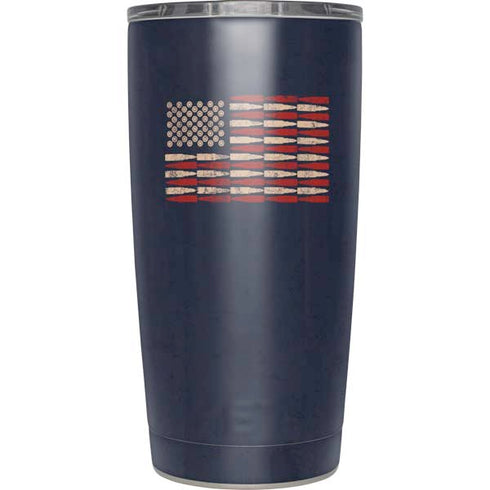 Blue Bullet American Flag Yeti 20oz Tumbler Skin