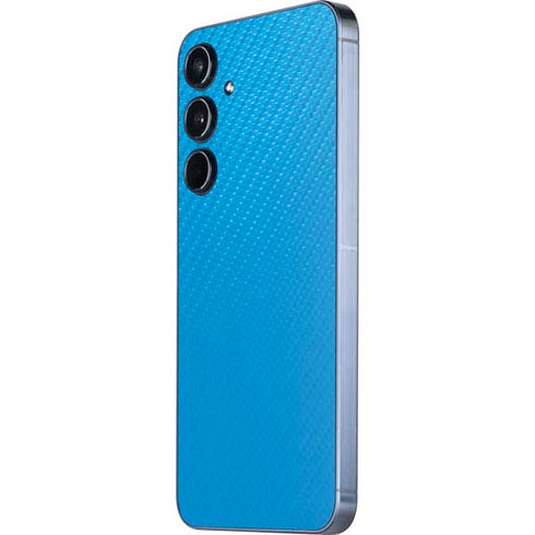 Blue Carbon Fiber Specialty Texture Material Galaxy A35 5G Skin