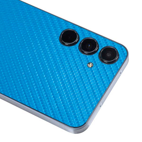 Blue Carbon Fiber Specialty Texture Material Galaxy A35 5G Skin