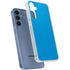 Blue Carbon Fiber Specialty Texture Material Galaxy A55 5G Clear Case