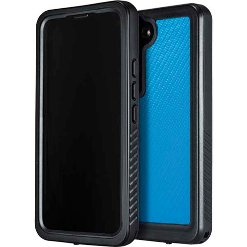 Blue Carbon Fiber Specialty Material Galaxy S23 Waterproof Case