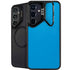 Blue Carbon Fiber Specialty Texture Material Galaxy S24 Kickstand Case
