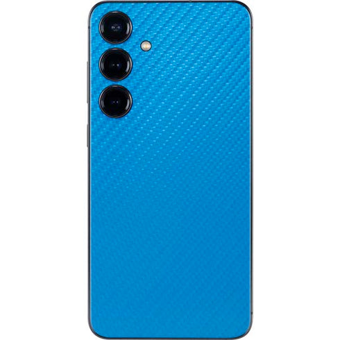 Blue Carbon Fiber Specialty Texture Material Galaxy S25 Plus Skin