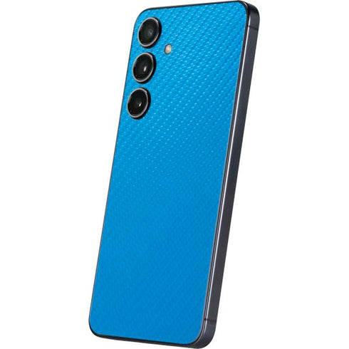 Blue Carbon Fiber Specialty Texture Material Galaxy S25 Skin