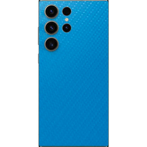 Blue Carbon Fiber Specialty Texture Material Galaxy S25 Ultra Skin