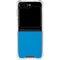 Blue Carbon Fiber Specialty Texture Material Galaxy Z Flip6 Clear Case