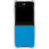 Blue Carbon Fiber Specialty Texture Material Galaxy Z Flip6 Clear Case