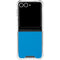 Blue Carbon Fiber Specialty Texture Material Galaxy Z Flip7 Clear Case