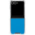 Blue Carbon Fiber Specialty Texture Material Galaxy Z Flip7 Clear Case