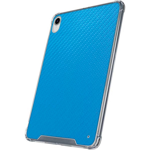 Blue Carbon Fiber Specialty Texture Material iPad 11th Gen (2025) Clear Case