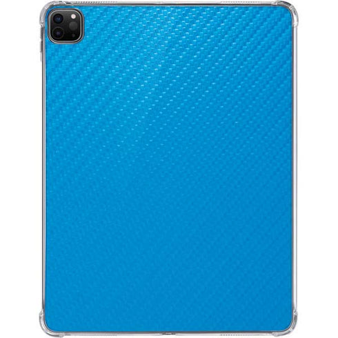 Blue Carbon Fiber Specialty Texture Material iPad Pro 11in (2024) Clear Case