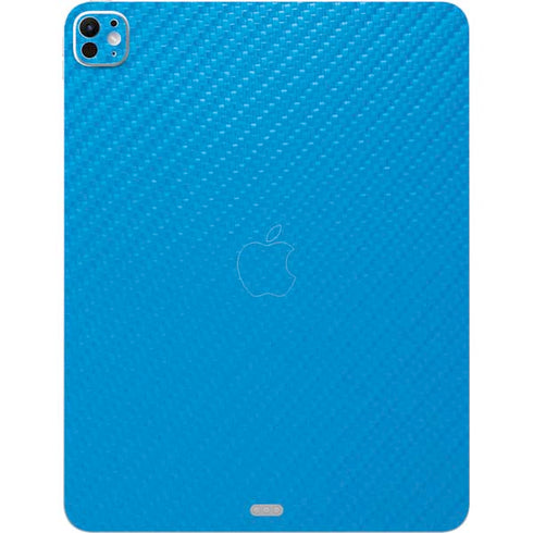 Blue Carbon Fiber Specialty Texture Material iPad Pro 13in M4 (2024) Skin