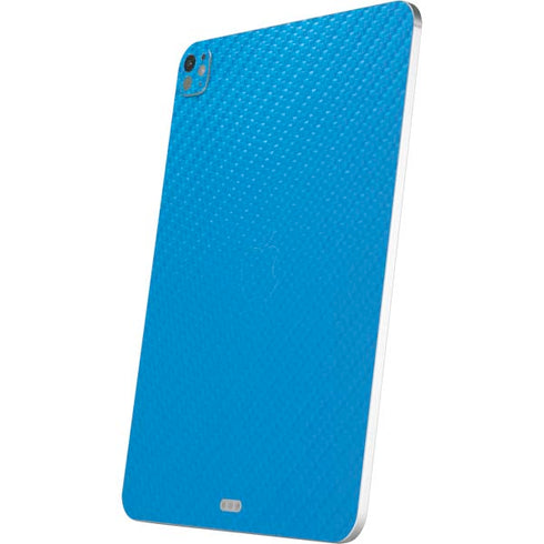 Blue Carbon Fiber Specialty Texture Material iPad Pro 13in M4 (2024) Skin