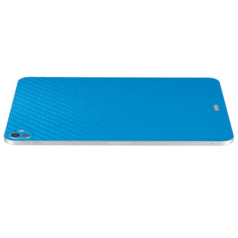 Blue Carbon Fiber Specialty Texture Material iPad Pro 13in M4 (2024) Skin