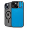 Blue Carbon Fiber Specialty Texture Material iPhone 15 Plus Kickstand Case