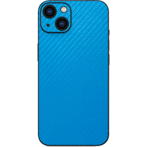Blue Carbon Fiber Specialty Material iPhone 15 Skin