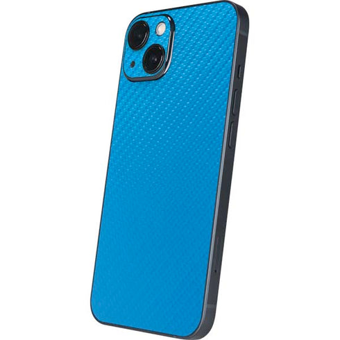 Blue Carbon Fiber Specialty Material iPhone 15 Skin