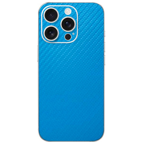 Blue Carbon Fiber Specialty Texture Material iPhone 16 Pro Skin
