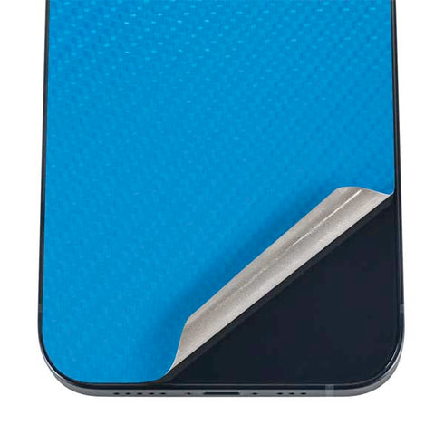 Blue Carbon Fiber Specialty Texture Material iPhone 16 Skin
