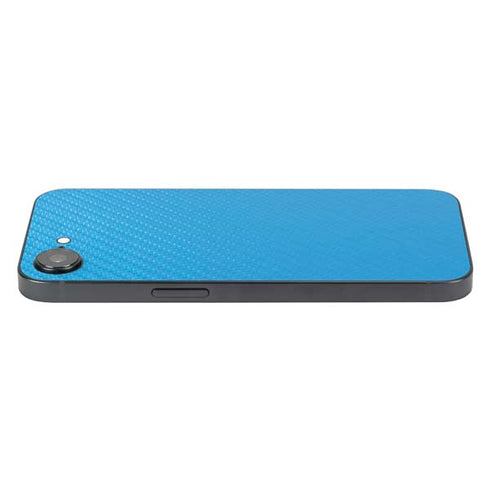 Blue Carbon Fiber Specialty Texture Material iPhone 16e Skin