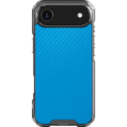 Blue Carbon Fiber Specialty Texture Material iPhone 17 Air Clear Case