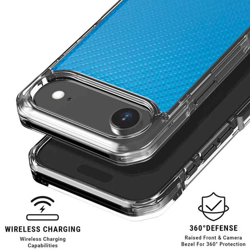 Blue Carbon Fiber Specialty Texture Material iPhone 17 Air Clear Case