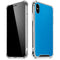 Blue Carbon Fiber Specialty Texture Material iPhone X/XS Clear Case