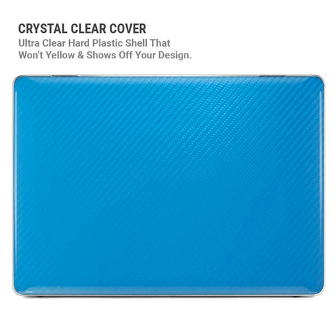 Blue Carbon Fiber Specialty Texture Material MacBook Air 15in (2023-2025) Case plus Skin