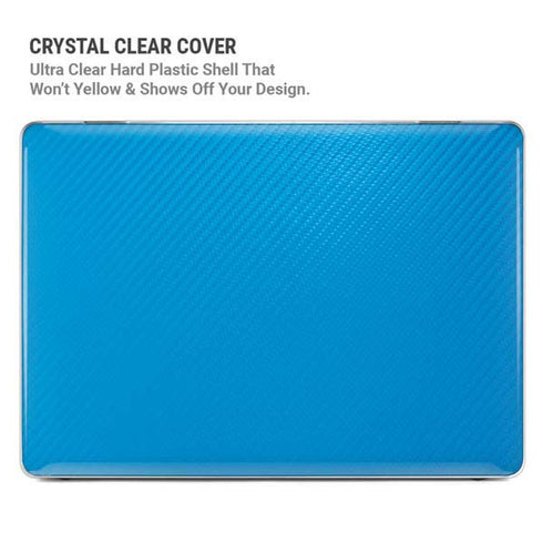 Blue Carbon Fiber Specialty Texture Material MacBook Pro 16in (2021-25) Case plus Skin