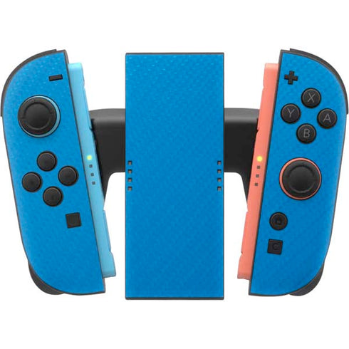 Blue Carbon Fiber Specialty Texture Material Nintendo Switch 2 (2025) Joy-Con Controller Skin