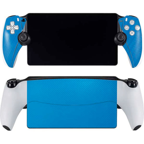 Blue Carbon Fiber Specialty Texture Material PlayStation PS5 Skins